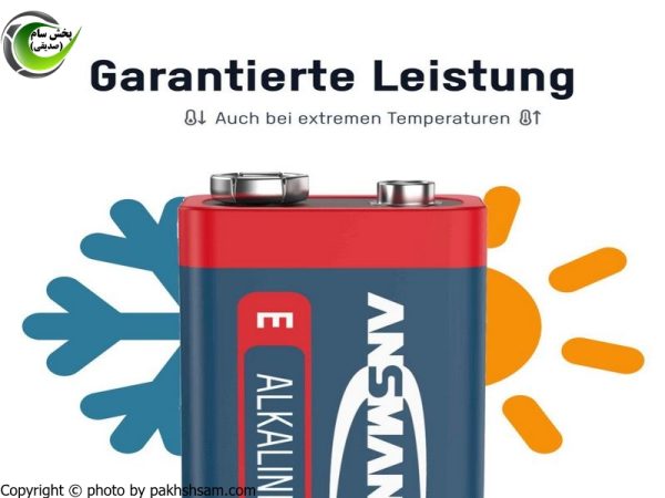 باتری آنسمن ansmann کتابی آلکالاین پلاس پاور Ansmann Alkaline E-Block - 9V
