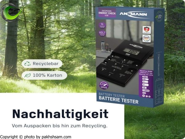 تستر حرفه‌ای Ansmann Energy Check LCD - دستگاه تست و آنالیز باتری