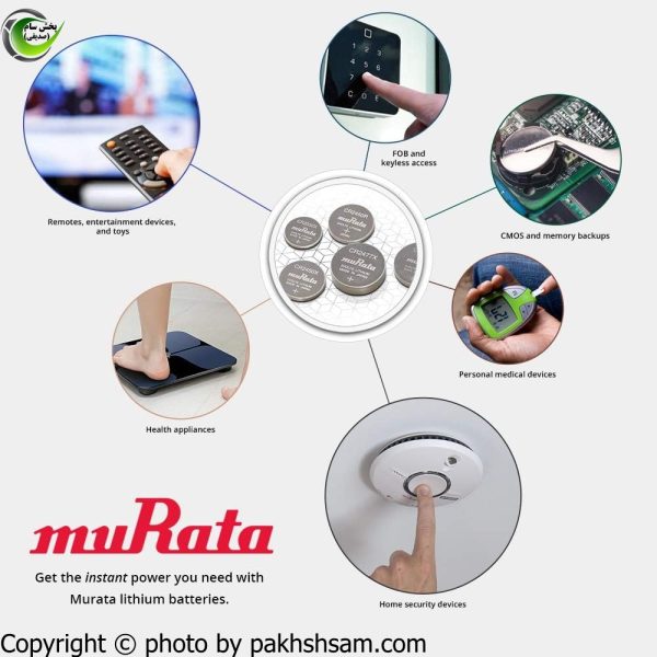 باتری سکه ای موراتا سونی 2450 ژاپن 5 عددی