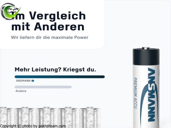 باتری قلمی قابل شارژ Ansmann AA 2850mAh - بسته 2 عددی